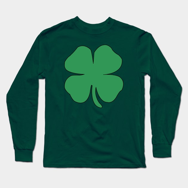 FOUR LEAF CLOVER Long Sleeve T-Shirt by jcnenm